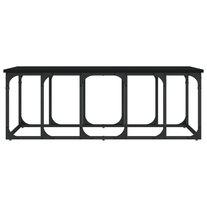 sofabord 100x50x35,5 cm konstrueret træ sort