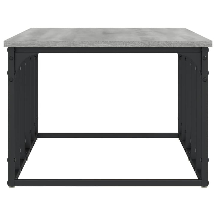 sofabord 100x50x35,5 cm konstrueret træ grå sonoma-eg