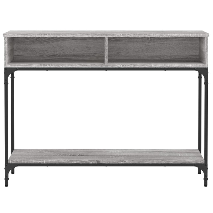 konsolbord 100x30,5x75 cm konstrueret træ grå sonoma-eg