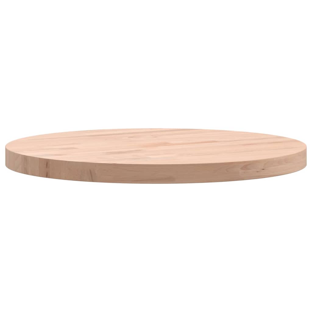 bordplade Ø40x2,5 cm rund massivt bøgetræ