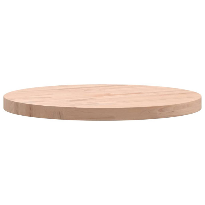 bordplade Ø40x2,5 cm rund massivt bøgetræ