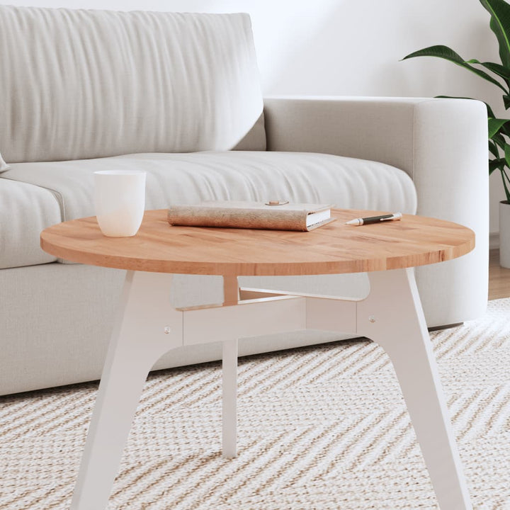 bordplade Ø60x1,5 cm rund massivt bøgetræ
