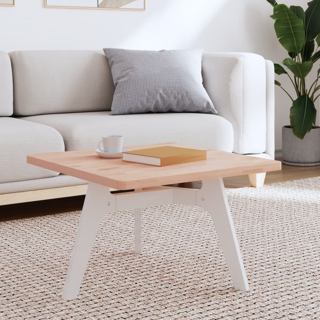 bordplade 60x60x2,5 cm firkantet massivt bøgetræ