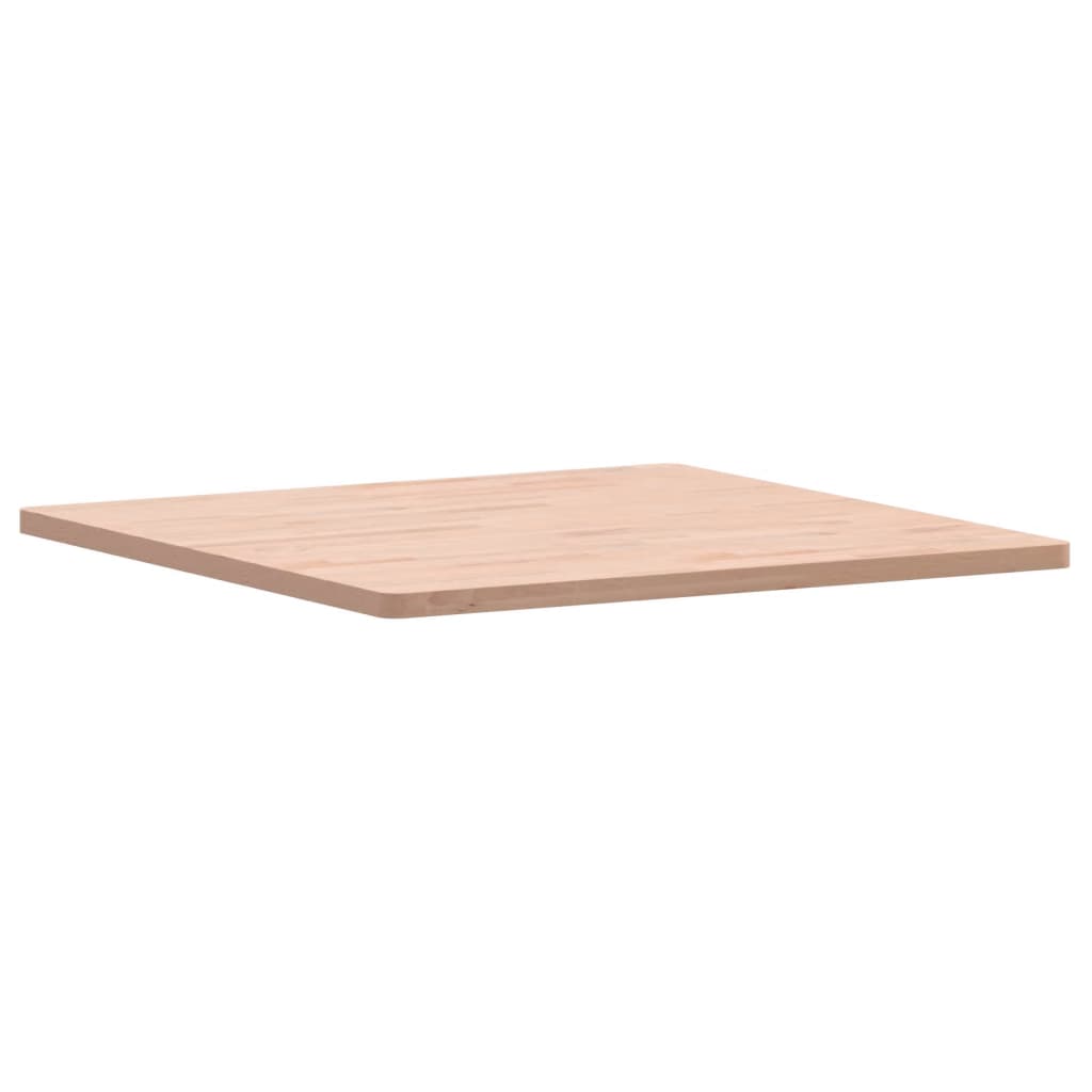 bordplade 80x80x2,5 cm firkantet massivt bøgetræ