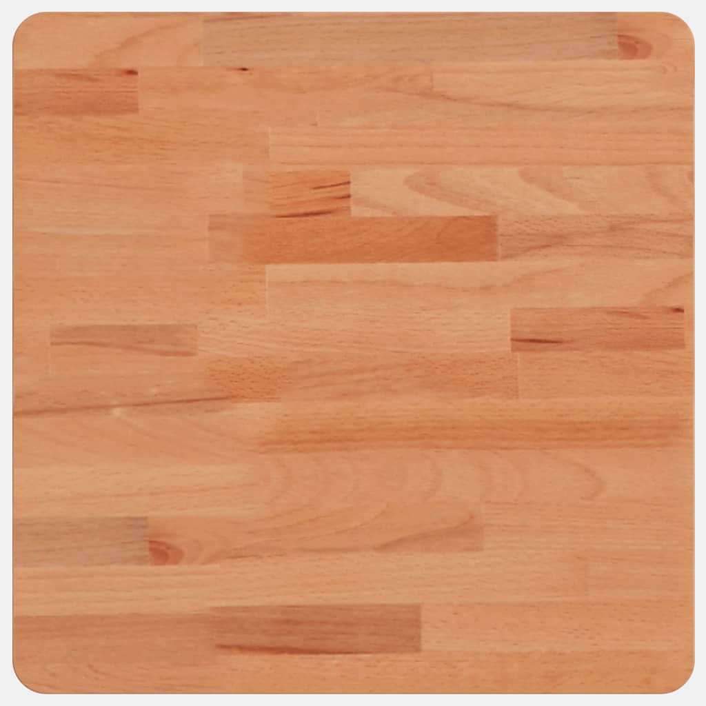 bordplade 40x40x1,5 cm firkantet massivt bøgetræ