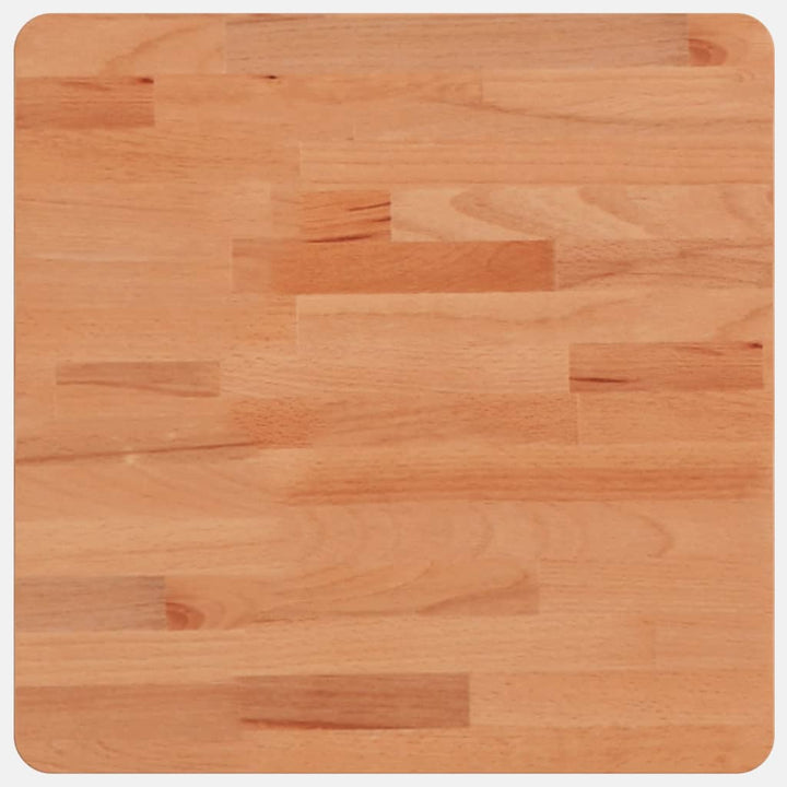 bordplade 40x40x1,5 cm firkantet massivt bøgetræ