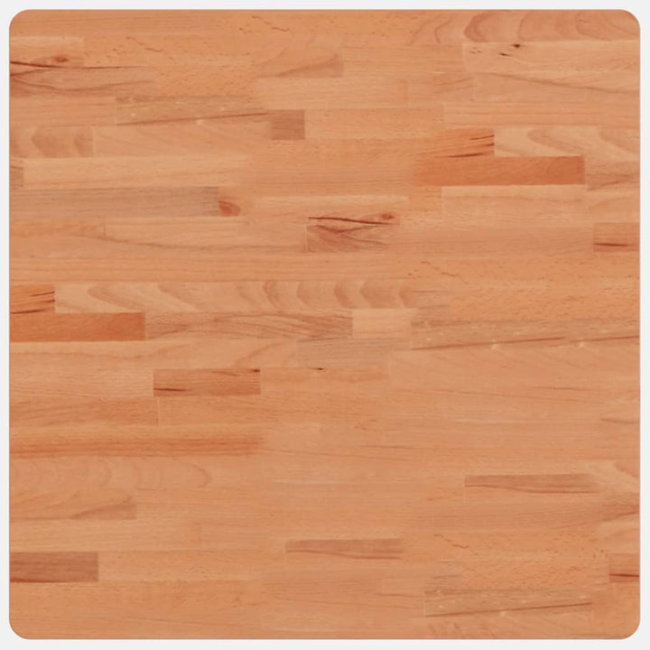 bordplade 60x60x2,5 cm firkantet massivt bøgetræ