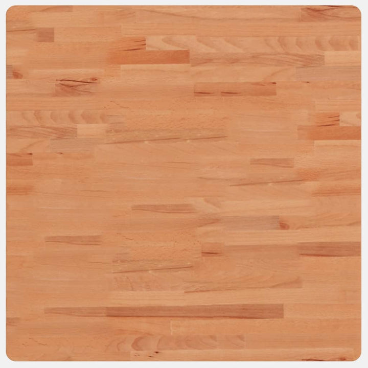 bordplade 70x70x2,5 cm firkantet massivt bøgetræ