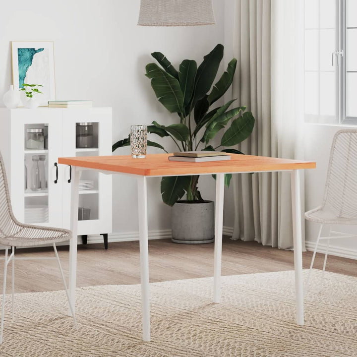 bordplade 80x80x2,5 cm firkantet massivt bøgetræ