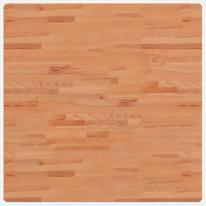 bordplade 90x90x2,5 cm firkantet massivt bøgetræ