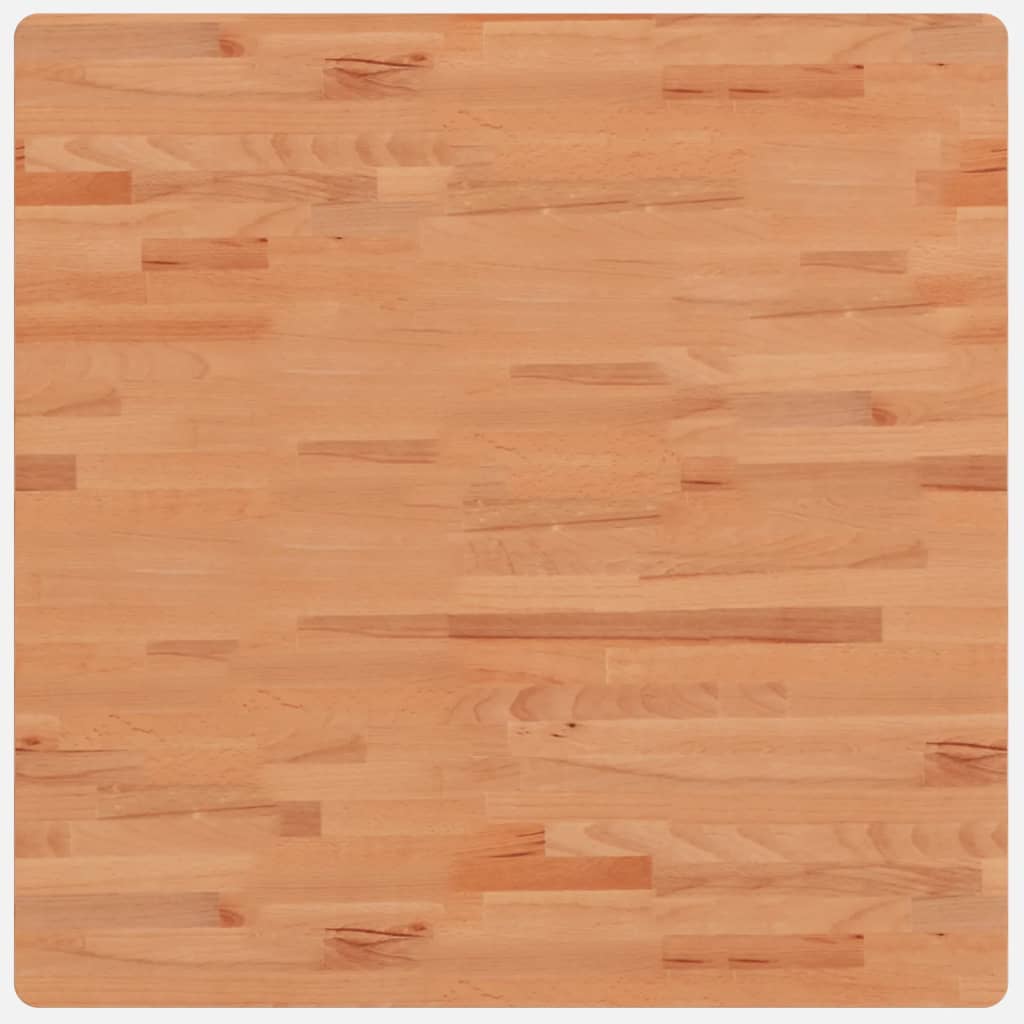 bordplade 80x80x4 cm firkantet massivt bøgetræ