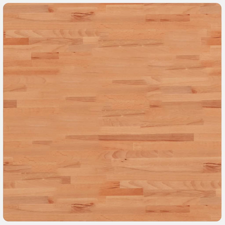 bordplade 80x80x4 cm firkantet massivt bøgetræ