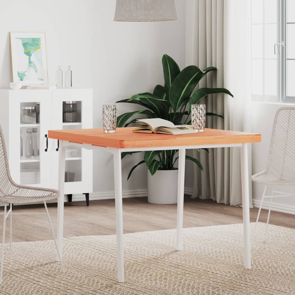 bordplade 80x80x4 cm firkantet massivt bøgetræ