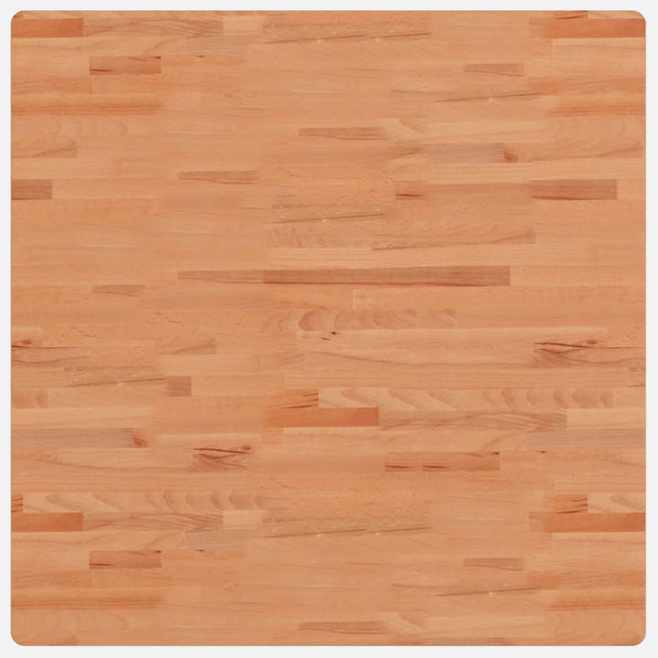 bordplade 90x90x4 cm firkantet massivt bøgetræ