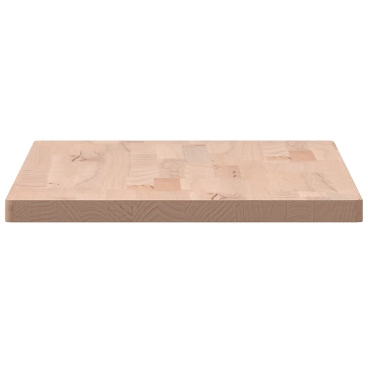 bordplade til badeværelse 80x40x2,5 cm massivt bøgetræ