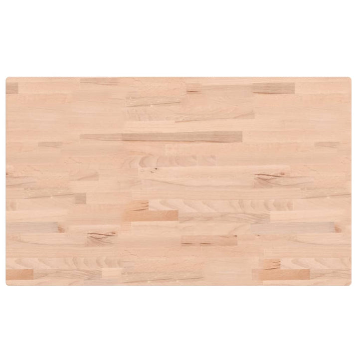 bordplade til badeværelse 100x60x2,5 cm massivt bøgetræ