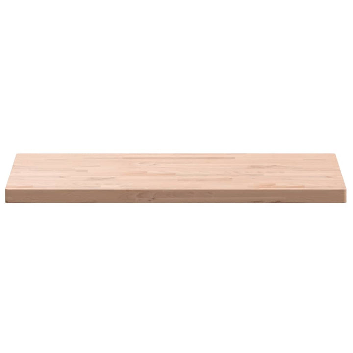 bordplade til badeværelse 100x50x4 cm massivt bøgetræ