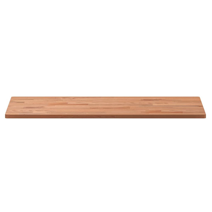bordplade til badeværelse 80x40x1,5 cm ubehandlet massiv bøg