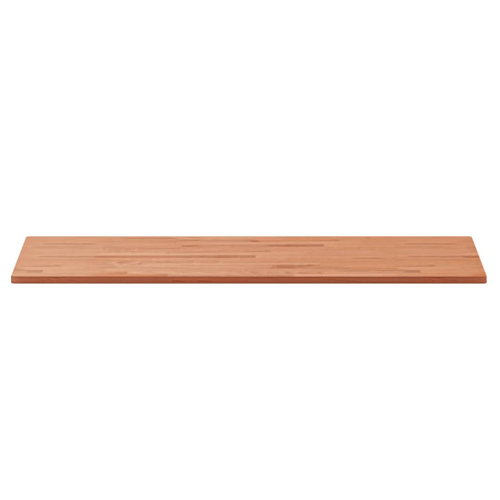 bordplade til badeværelse 100x50x1,5 cm ubehandlet massiv bøg