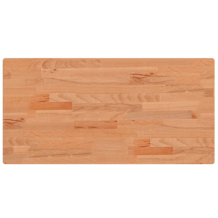 bordplade til badeværelse 80x40x2,5 cm massivt bøgetræ