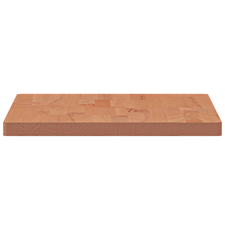 bordplade til badeværelse 60x40x2,5 cm massivt bøgetræ