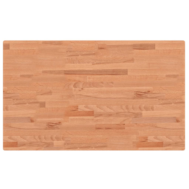 bordplade til badeværelse 100x60x2,5 cm massivt bøgetræ