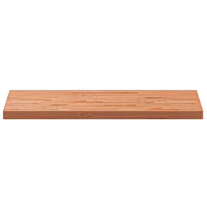 bordplade til badeværelse 100x50x4 cm massivt bøgetræ