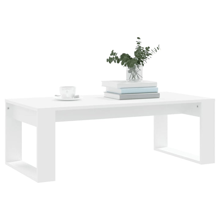 sofabord 102x50x35 cm konstrueret træ hvid