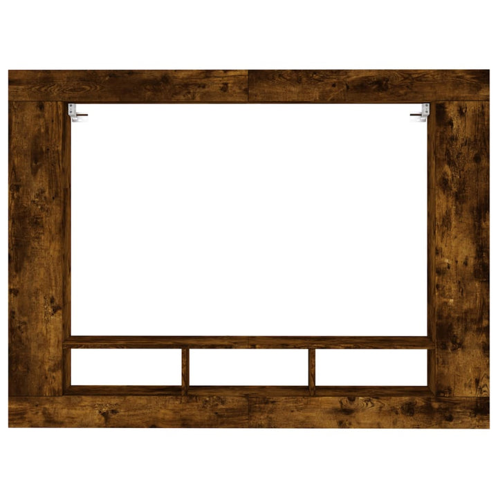 tv-møbel 152x22x113 cm konstrueret træ røget sonoma-eg
