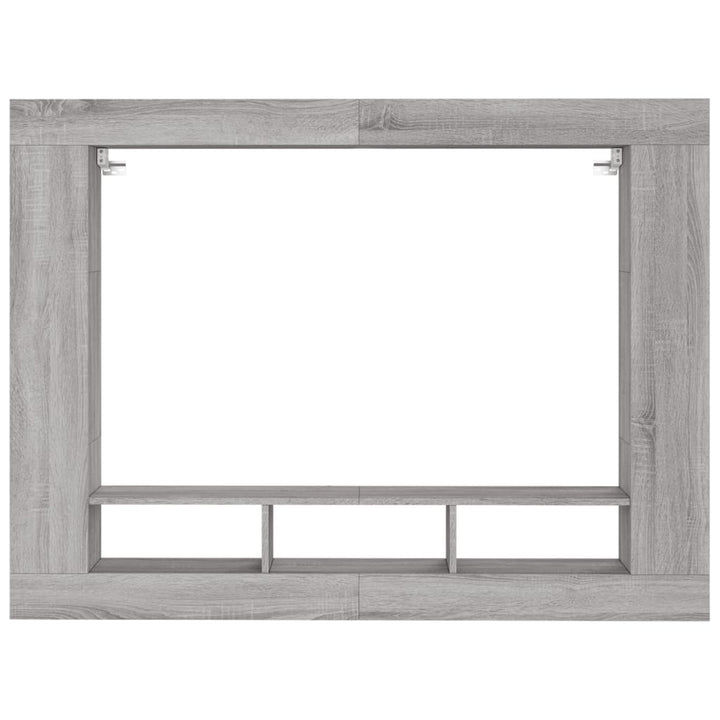 tv-møbel 152x22x113 cm konstrueret træ grå sonoma-eg