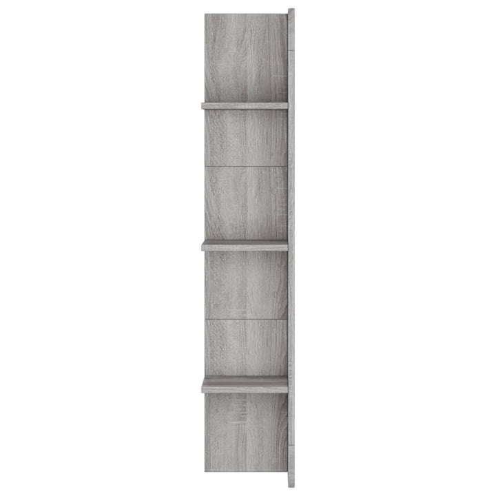 tv-møbel 152x22x113 cm konstrueret træ grå sonoma-eg