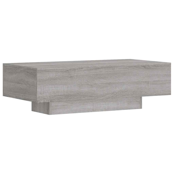 sofabord 100x49,5x31 cm konstrueret træ grå sonoma-eg