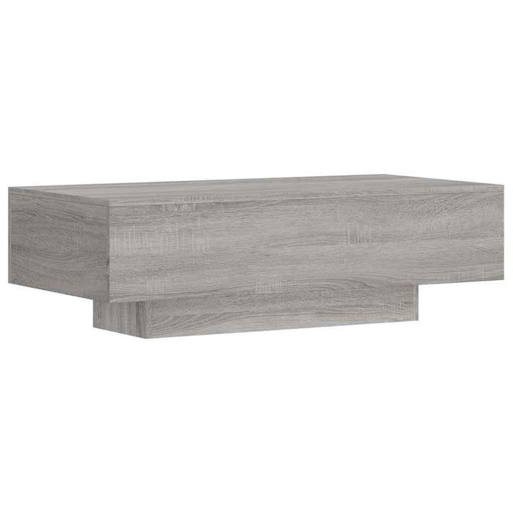 sofabord 100x49,5x31 cm konstrueret træ grå sonoma-eg