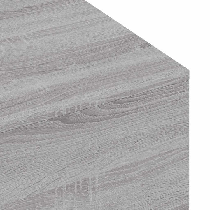 sofabord 100x49,5x31 cm konstrueret træ grå sonoma-eg