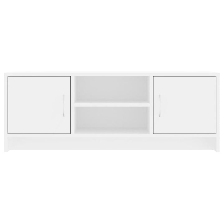 tv-bord 102x30x37,5 cm konstrueret træ hvid