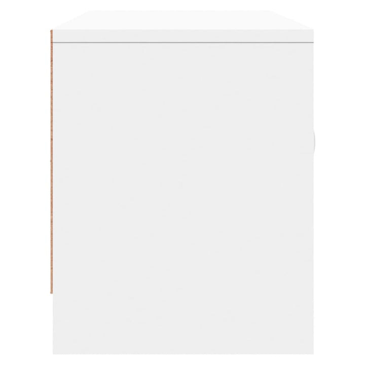 tv-bord 102x30x37,5 cm konstrueret træ hvid