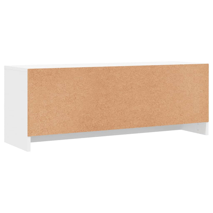 tv-bord 102x30x37,5 cm konstrueret træ hvid