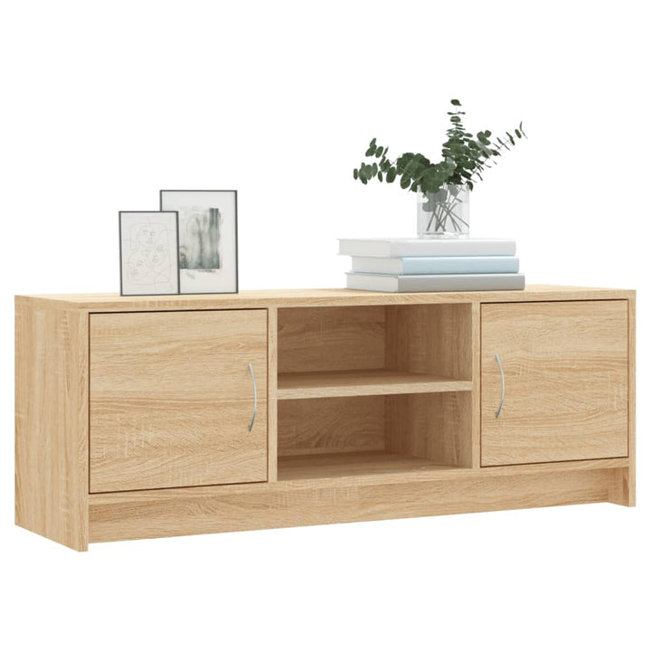 tv-bord 102x30x37,5 cm konstrueret træ sonoma-eg