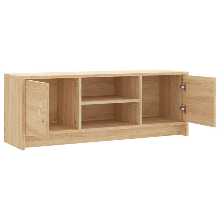 tv-bord 102x30x37,5 cm konstrueret træ sonoma-eg