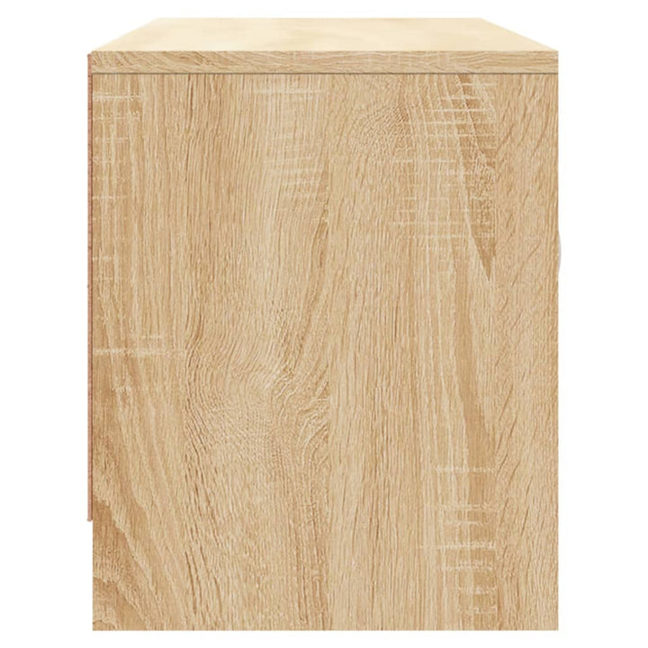 tv-bord 102x30x37,5 cm konstrueret træ sonoma-eg