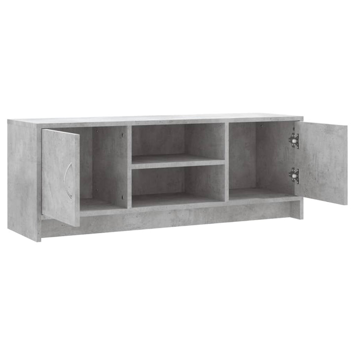 tv-bord 102x30x37,5 cm konstrueret træ betongrå