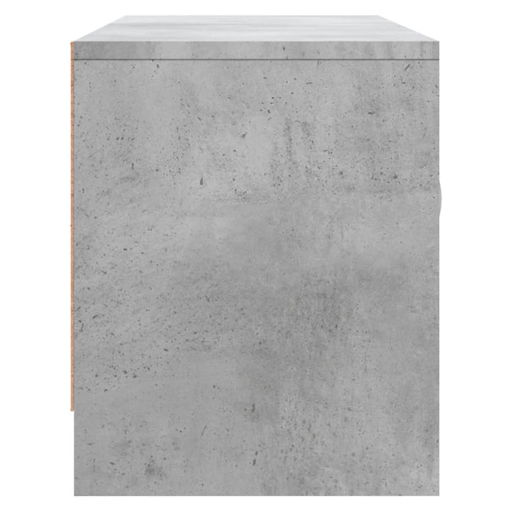 tv-bord 102x30x37,5 cm konstrueret træ betongrå
