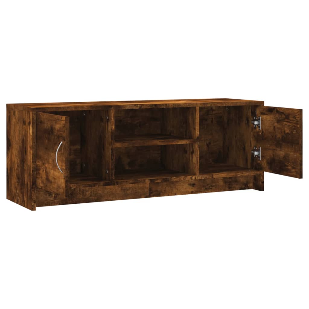 tv-bord 102x30x37,5 cm konstrueret træ røget egetræsfarve