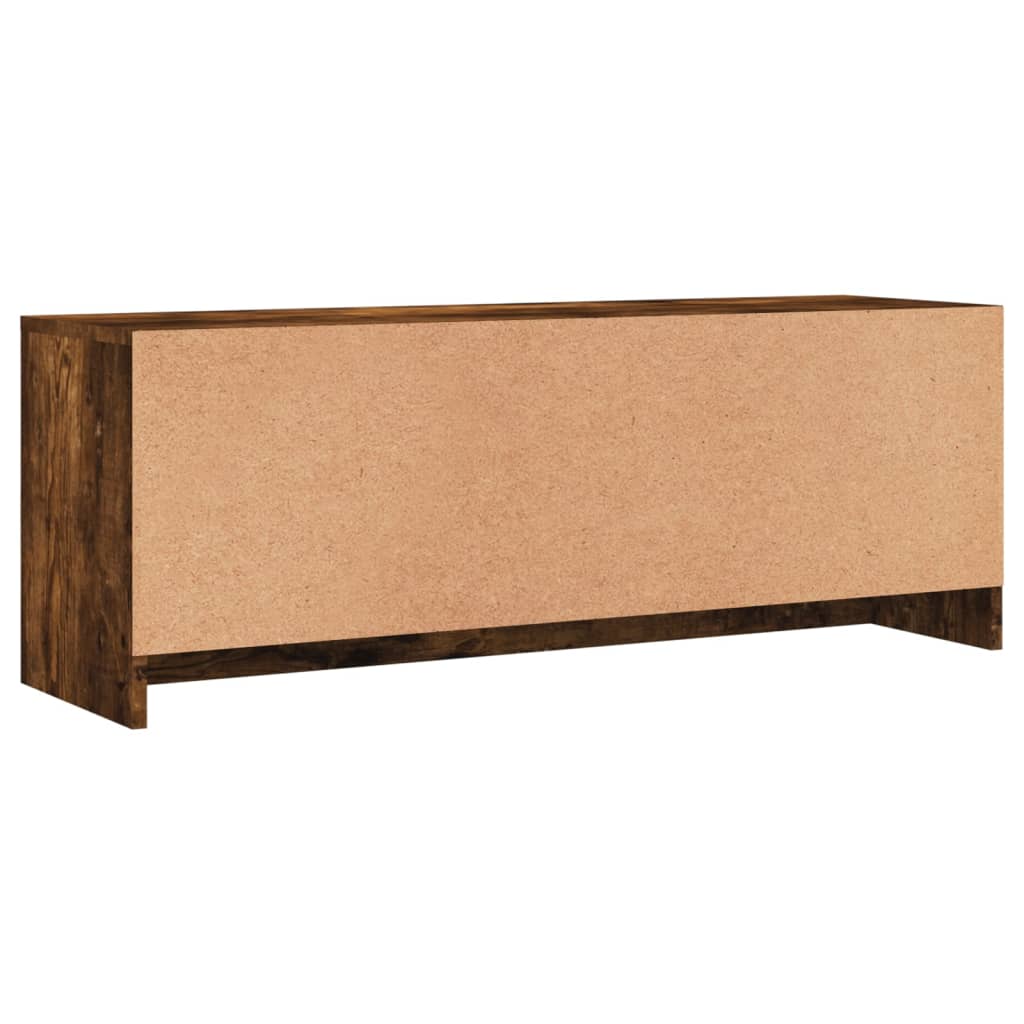 tv-bord 102x30x37,5 cm konstrueret træ røget egetræsfarve