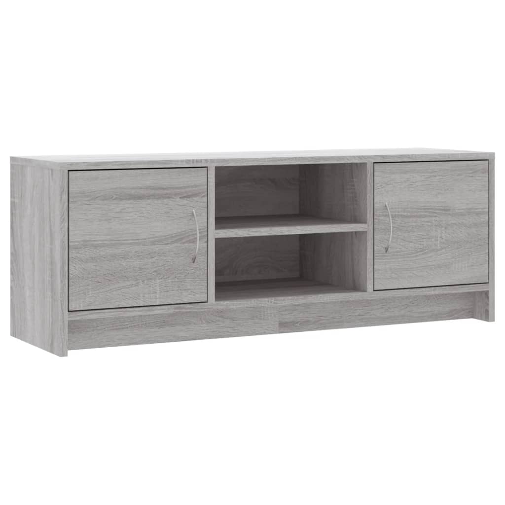 tv-bord 102x30x37,5 cm konstrueret træ grå sonoma-eg