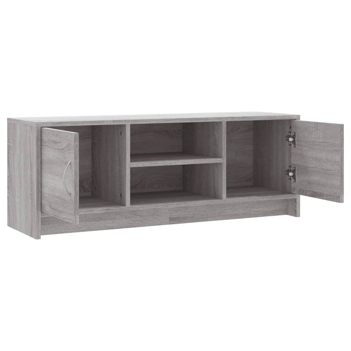 tv-bord 102x30x37,5 cm konstrueret træ grå sonoma-eg
