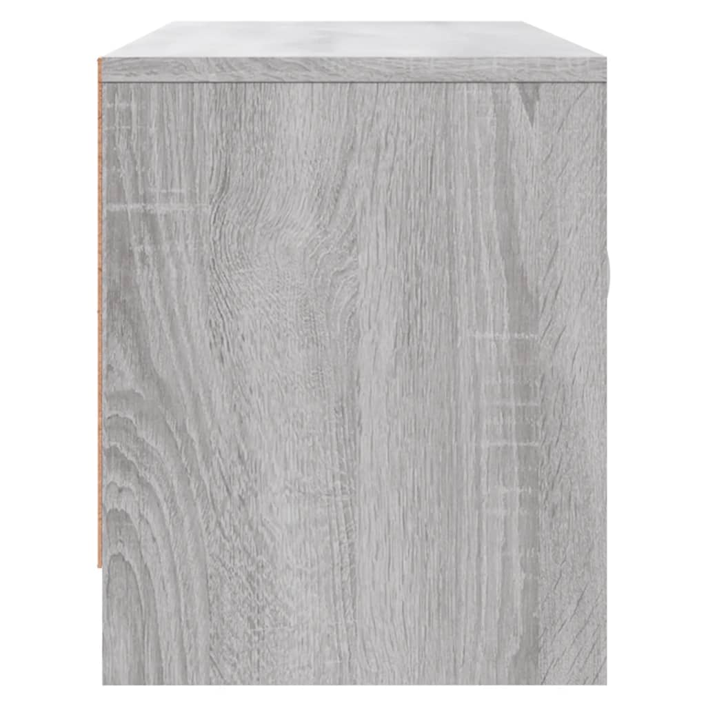 tv-bord 102x30x37,5 cm konstrueret træ grå sonoma-eg