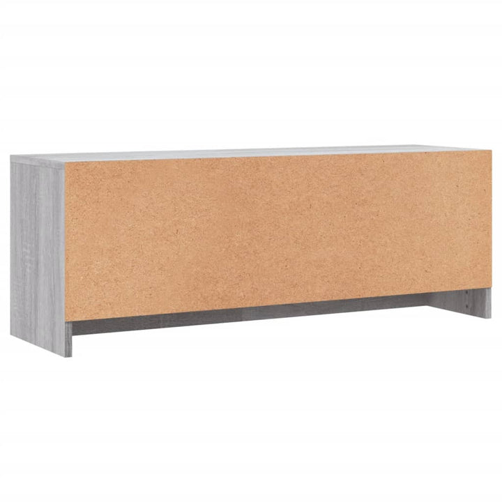 tv-bord 102x30x37,5 cm konstrueret træ grå sonoma-eg