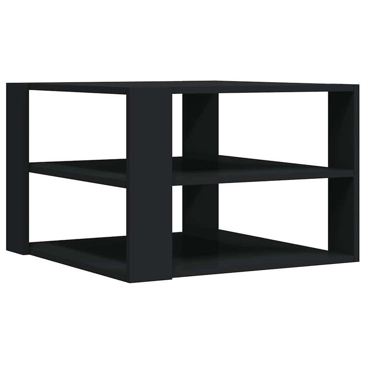 sofabord 58x58x40 cm konstrueret træ sort