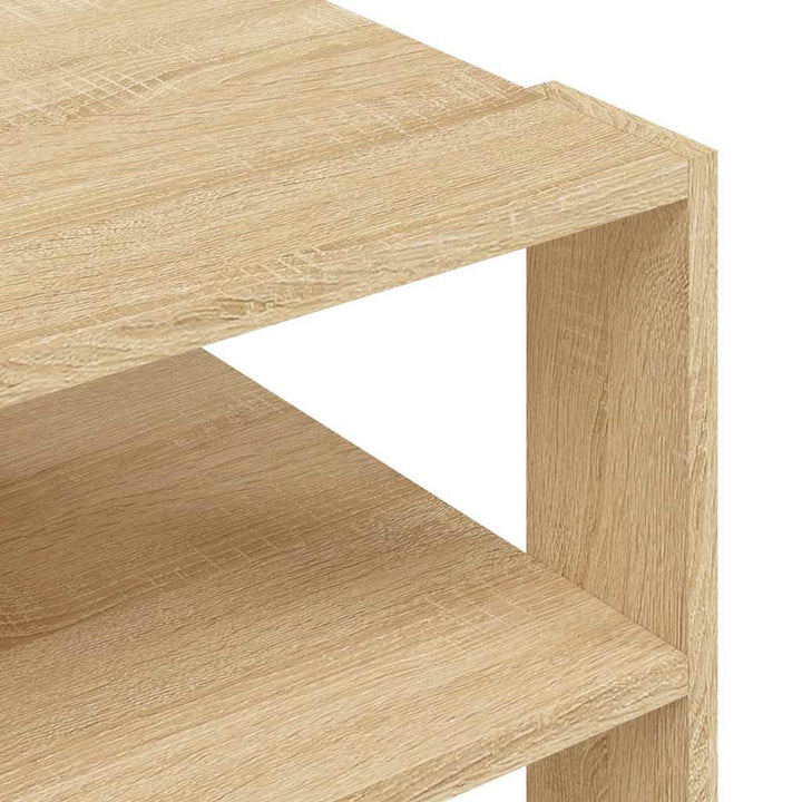 sofabord 58x58x40 cm konstrueret træ sonoma-eg